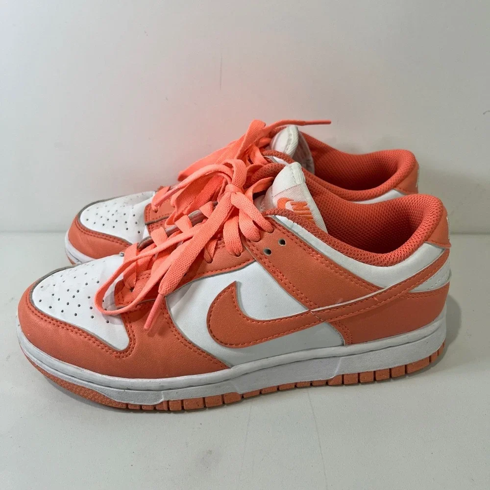 Nike Dunk Low Kids 6.5 Orange Sneakers‎ Athletic Streetwear Casual DD1873-109